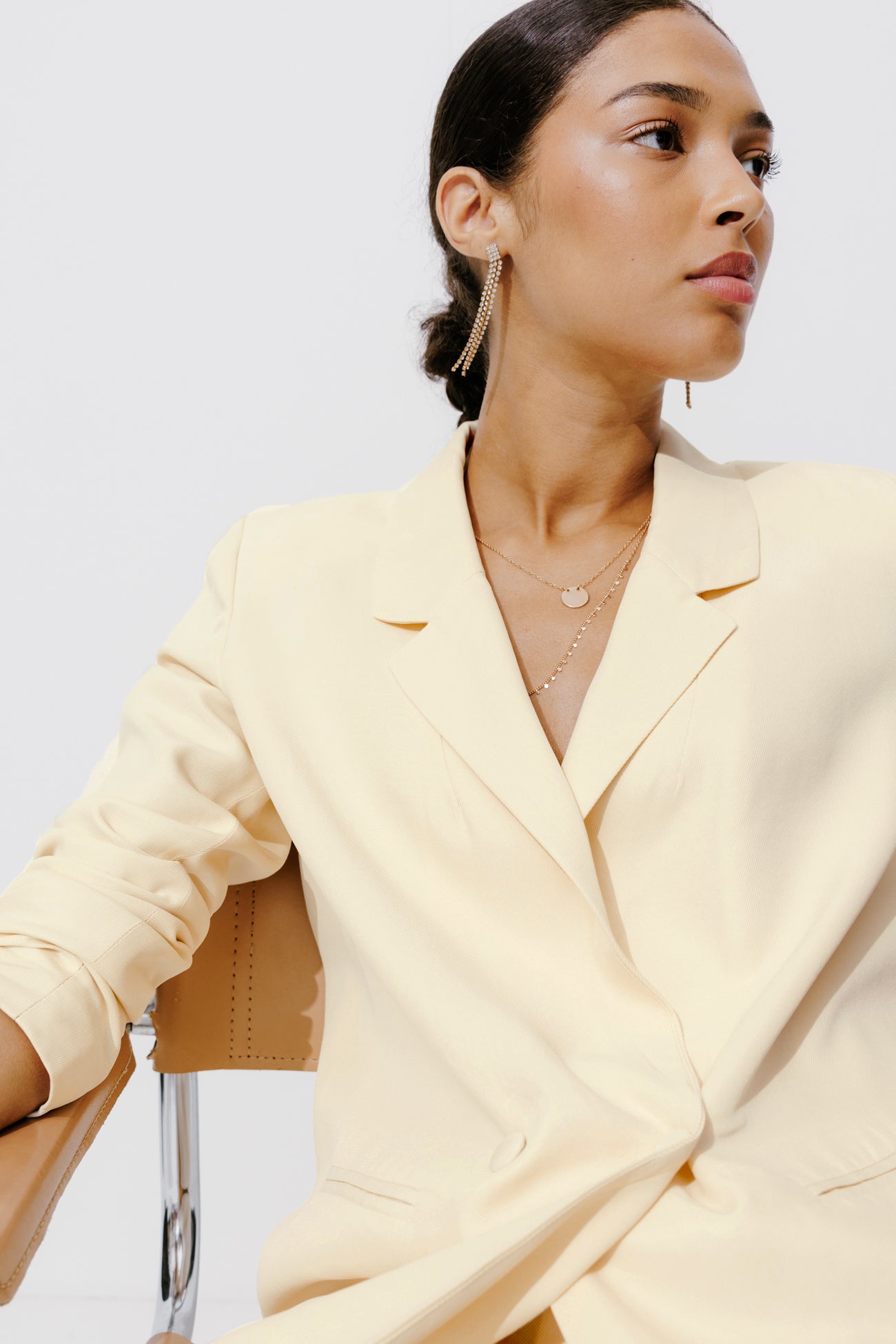 Lyocell tailored jacket - Black