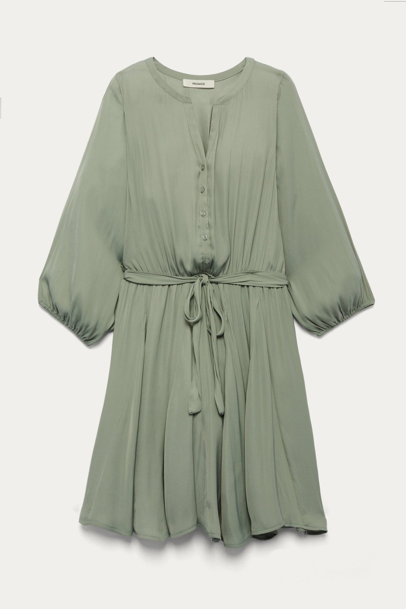 Short satin dress - Turquoise