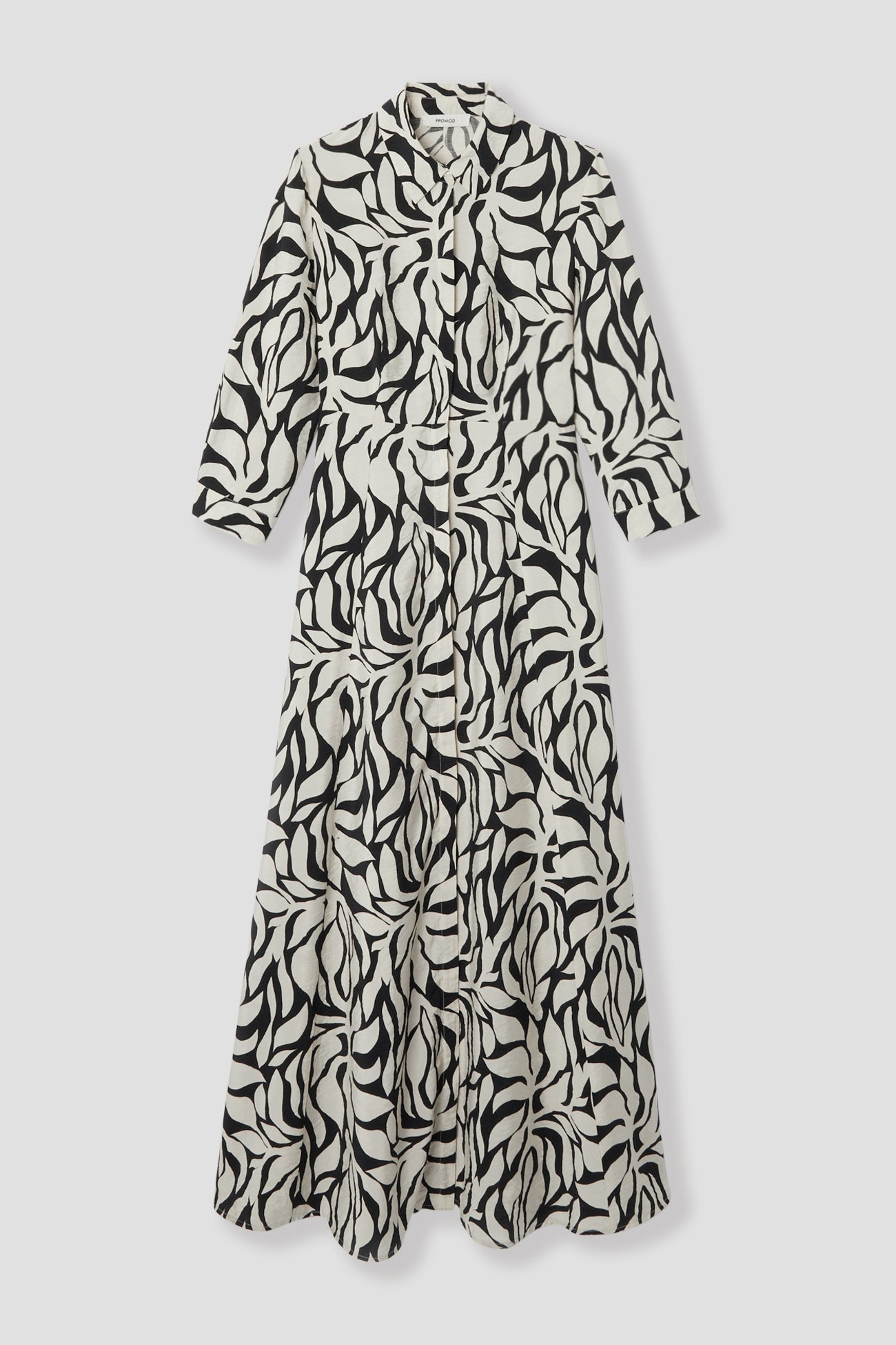 Ecodesign shirtdress - Black print