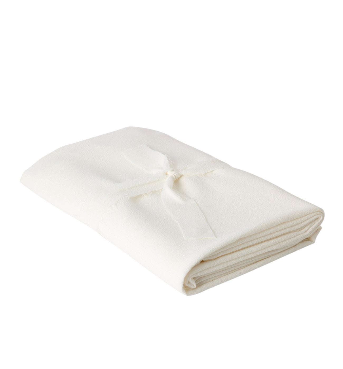 Polyester crêpe fabric cut - Ecru