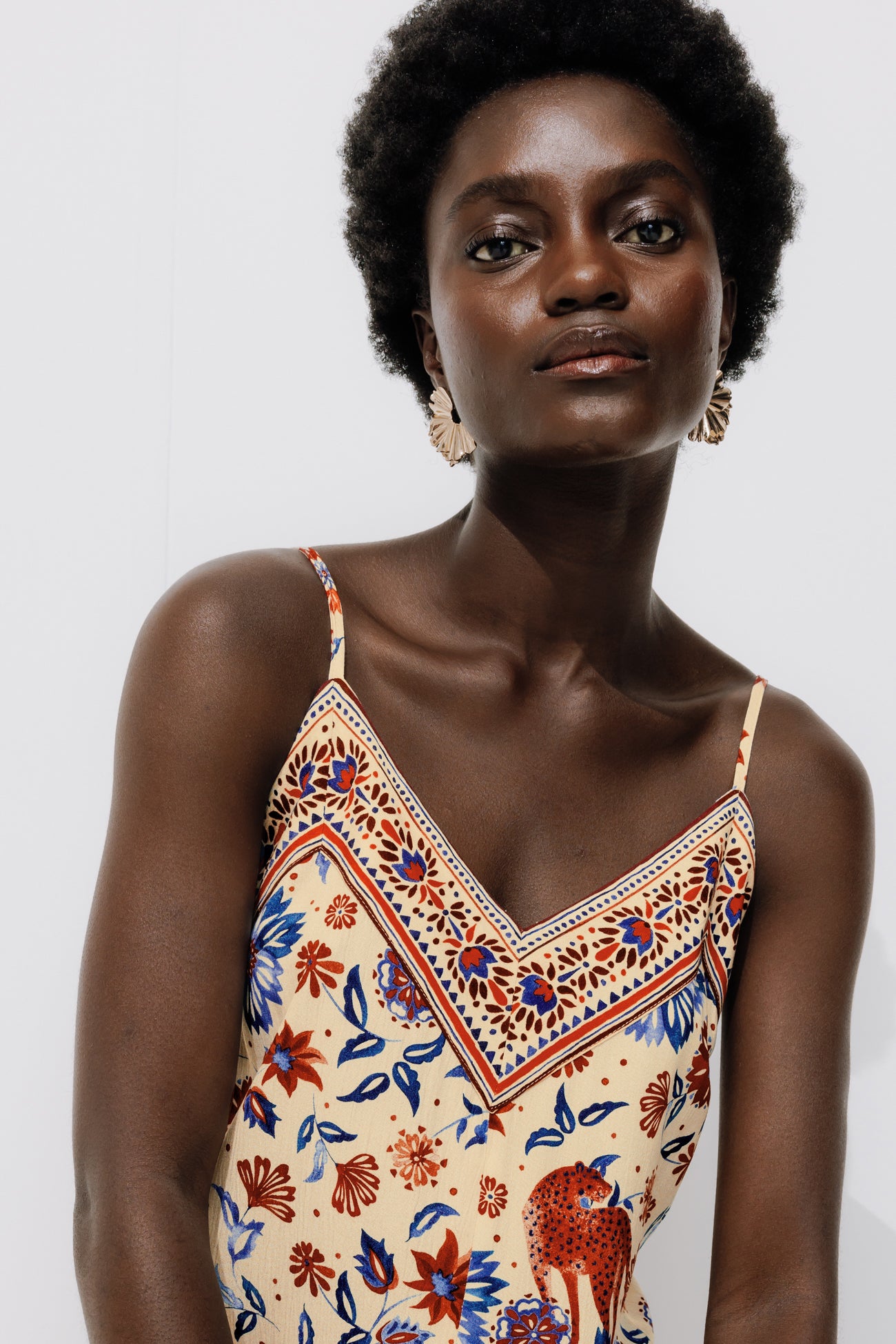 Patterned jumpsuit - Navy blue print