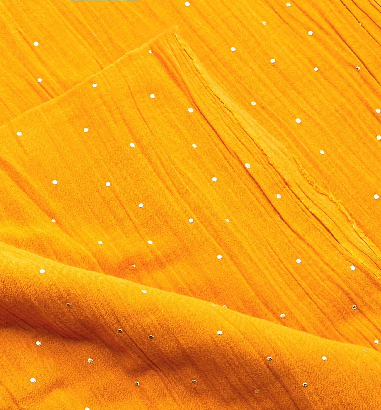 Cotton gauze 3m fabric cut - Saffron