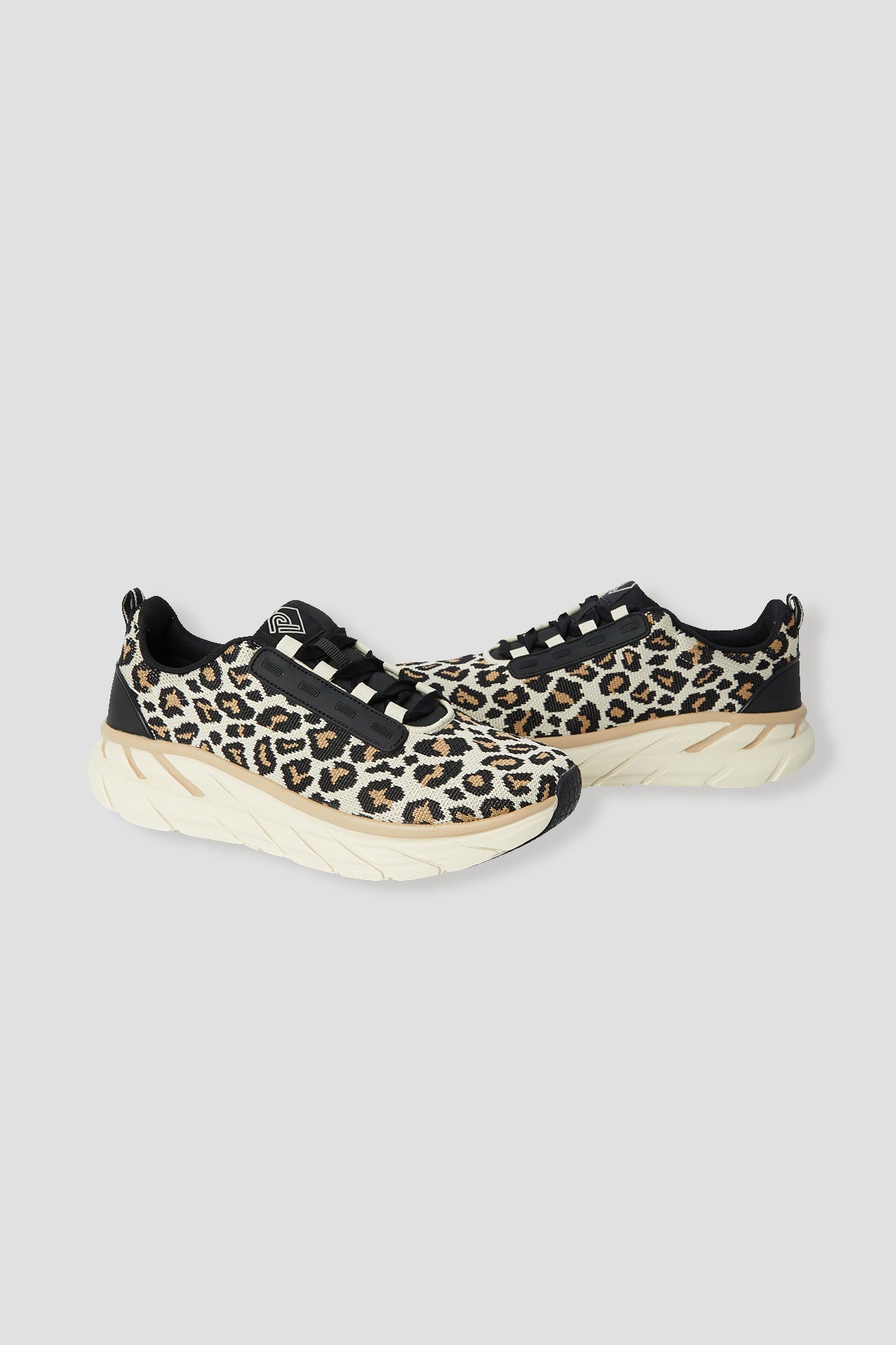 Leopard fashion trainers - Camel