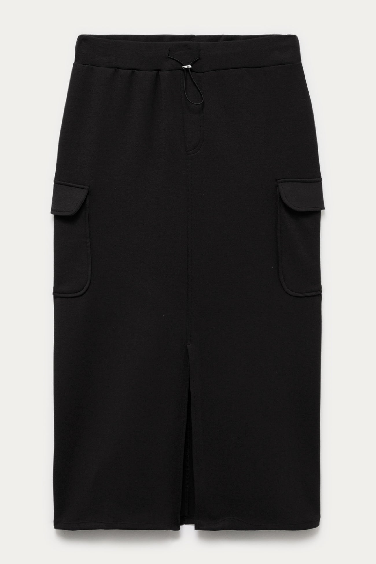 Jersey midi skirt - Dark grey