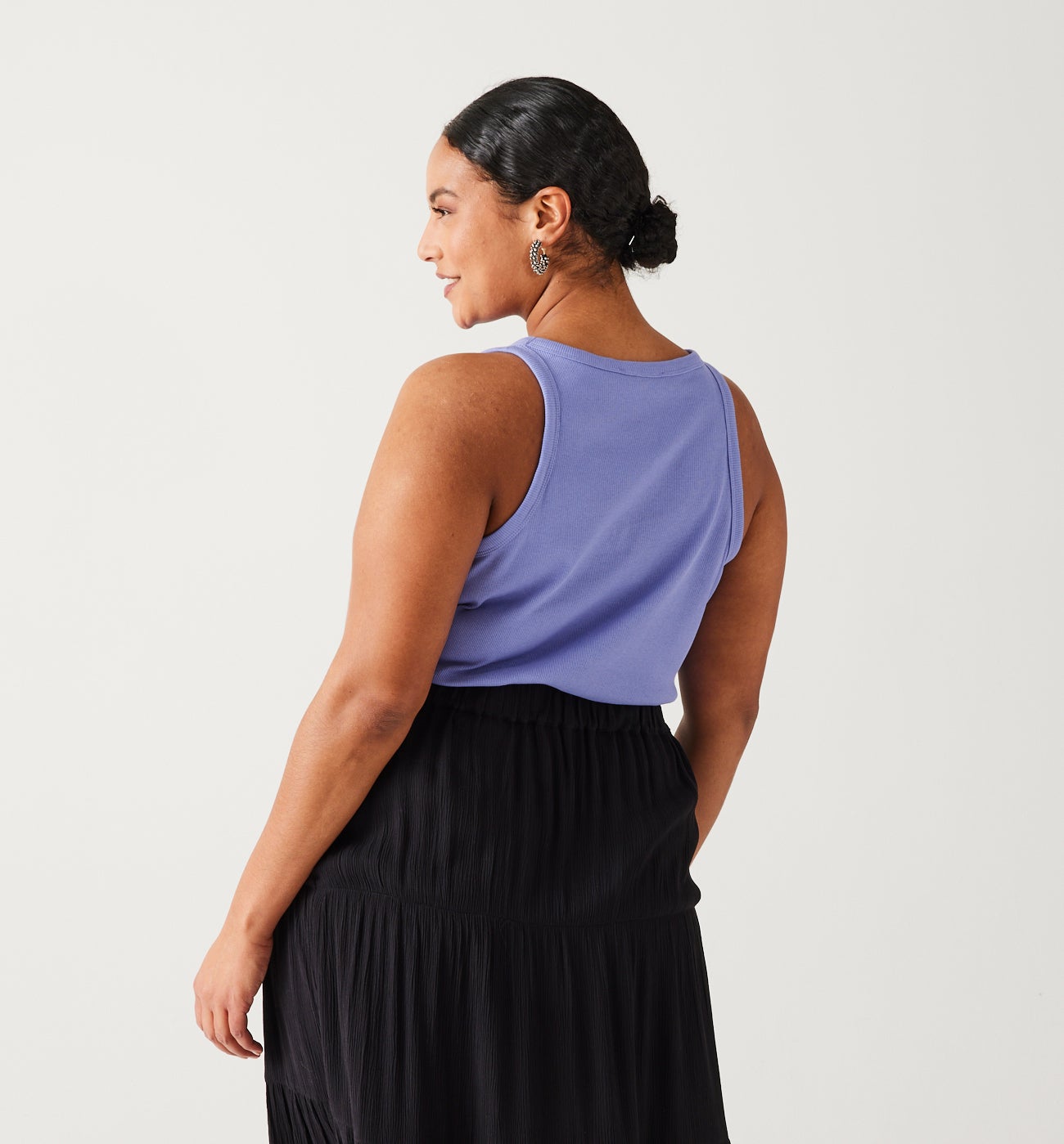 Ribbed crop top - Lilac