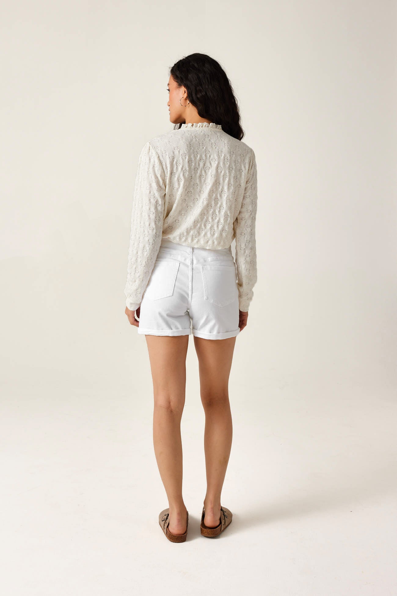 Denim shorts - White