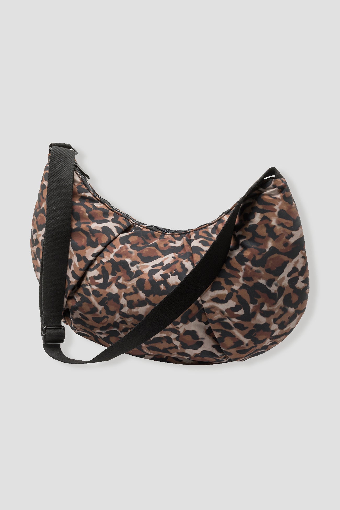 Half-moon leopard bag - Camel print