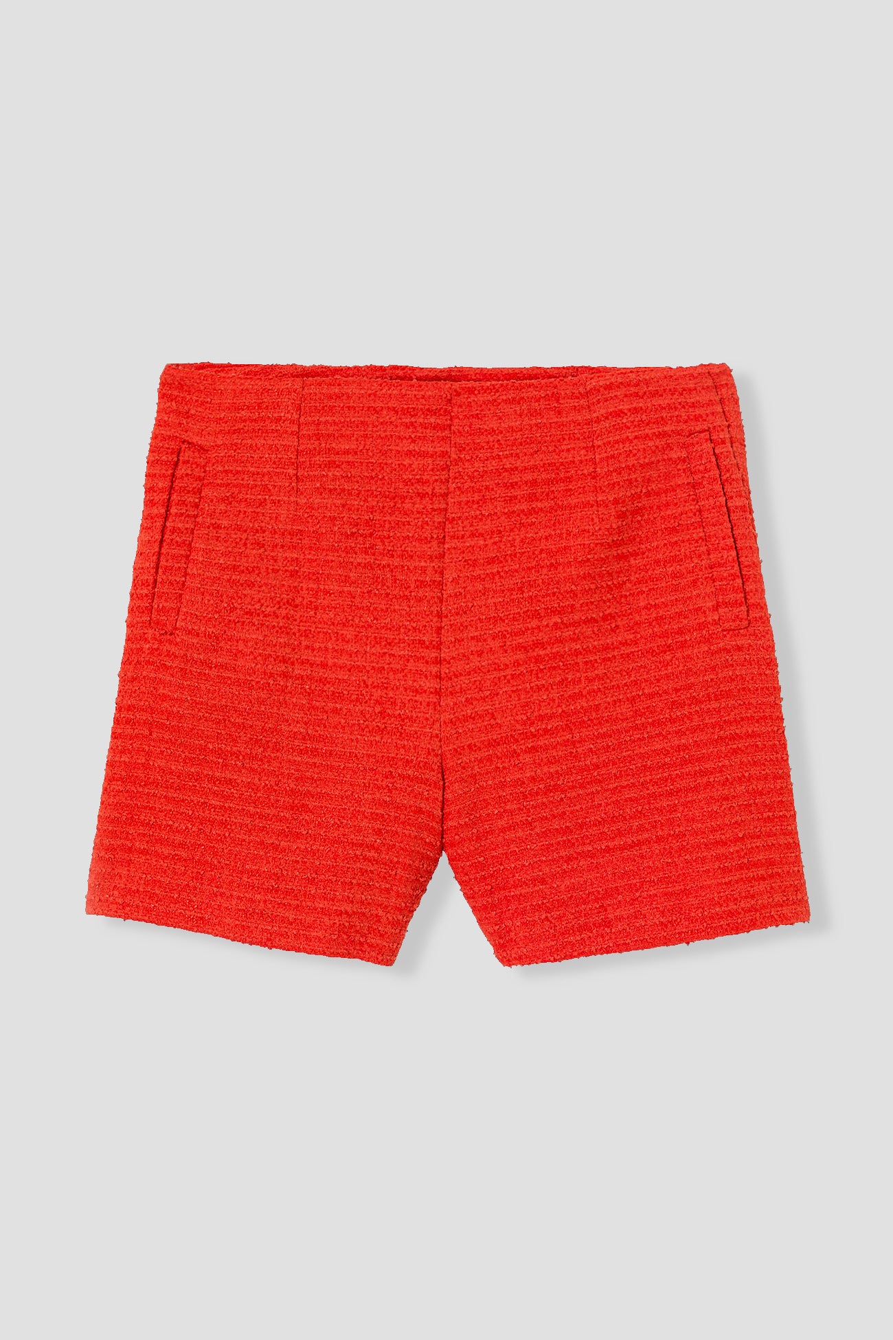 Smart tweed shorts - Red