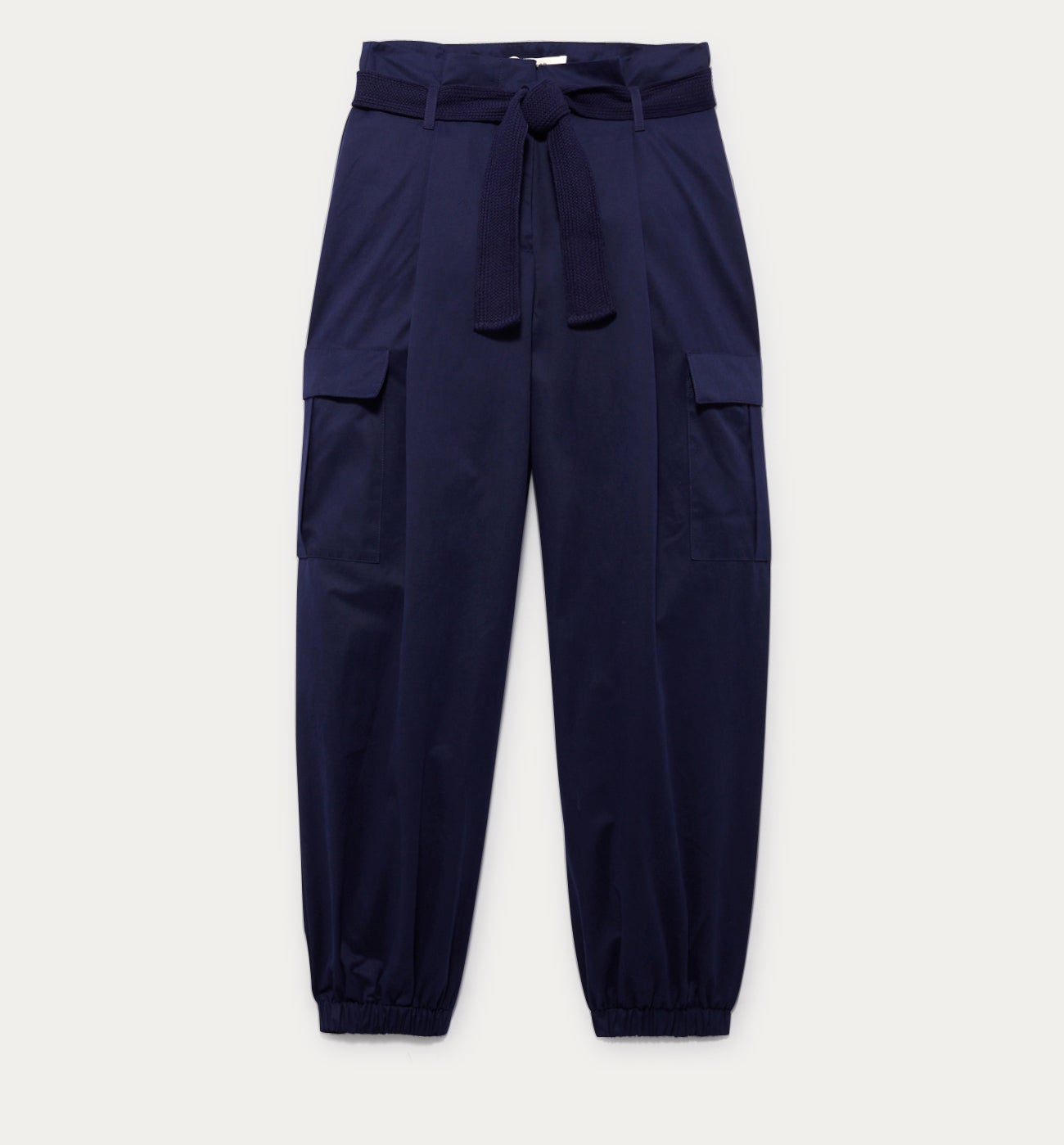 Plain cargo trousers - Dark blue