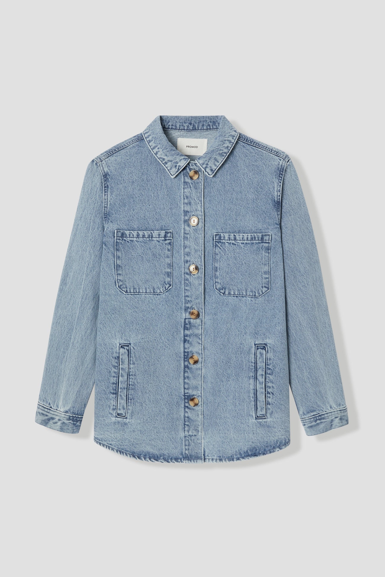 ALMA canvas overshirt - Chocolate