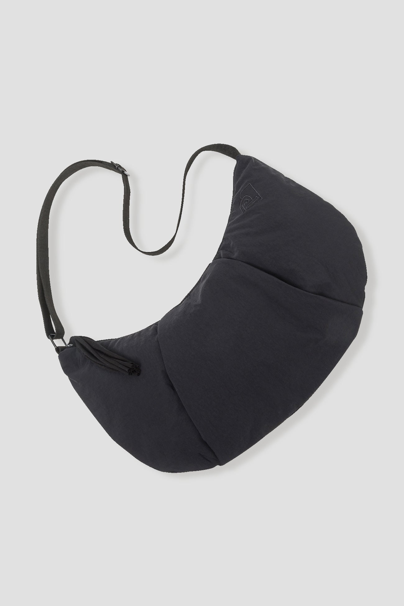 Half-moon canvas bag - Black