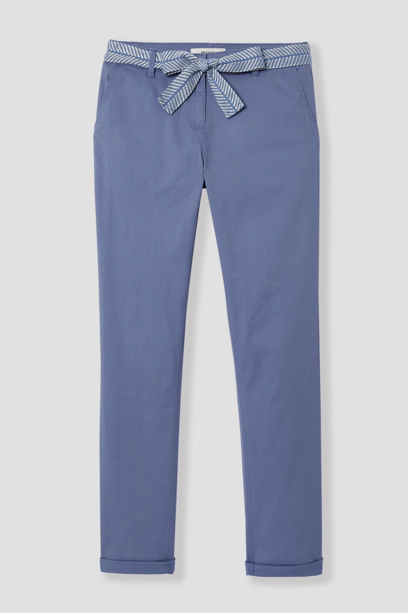 Belted chinos - Blue