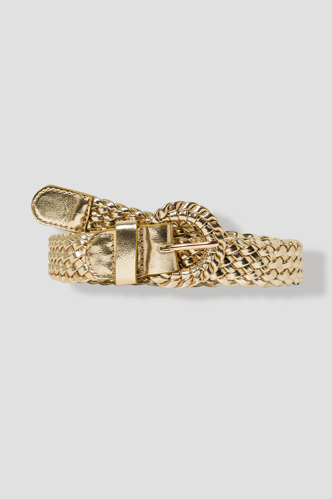 Glitzy woven belt - Gold
