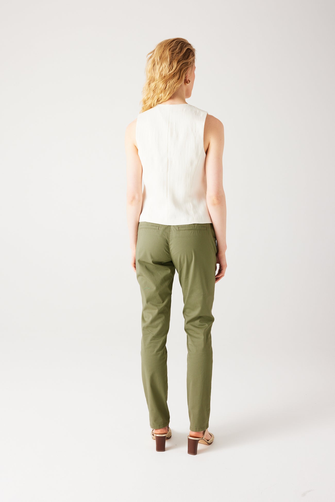 Belted chinos - Blue