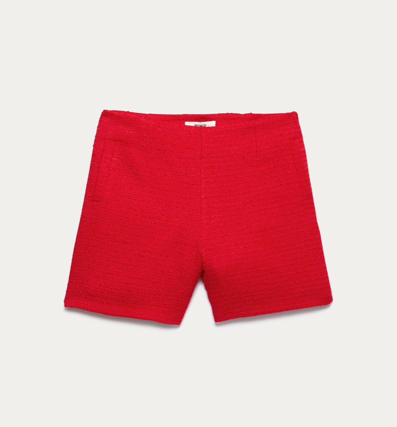 Chic tweed shorts - Red