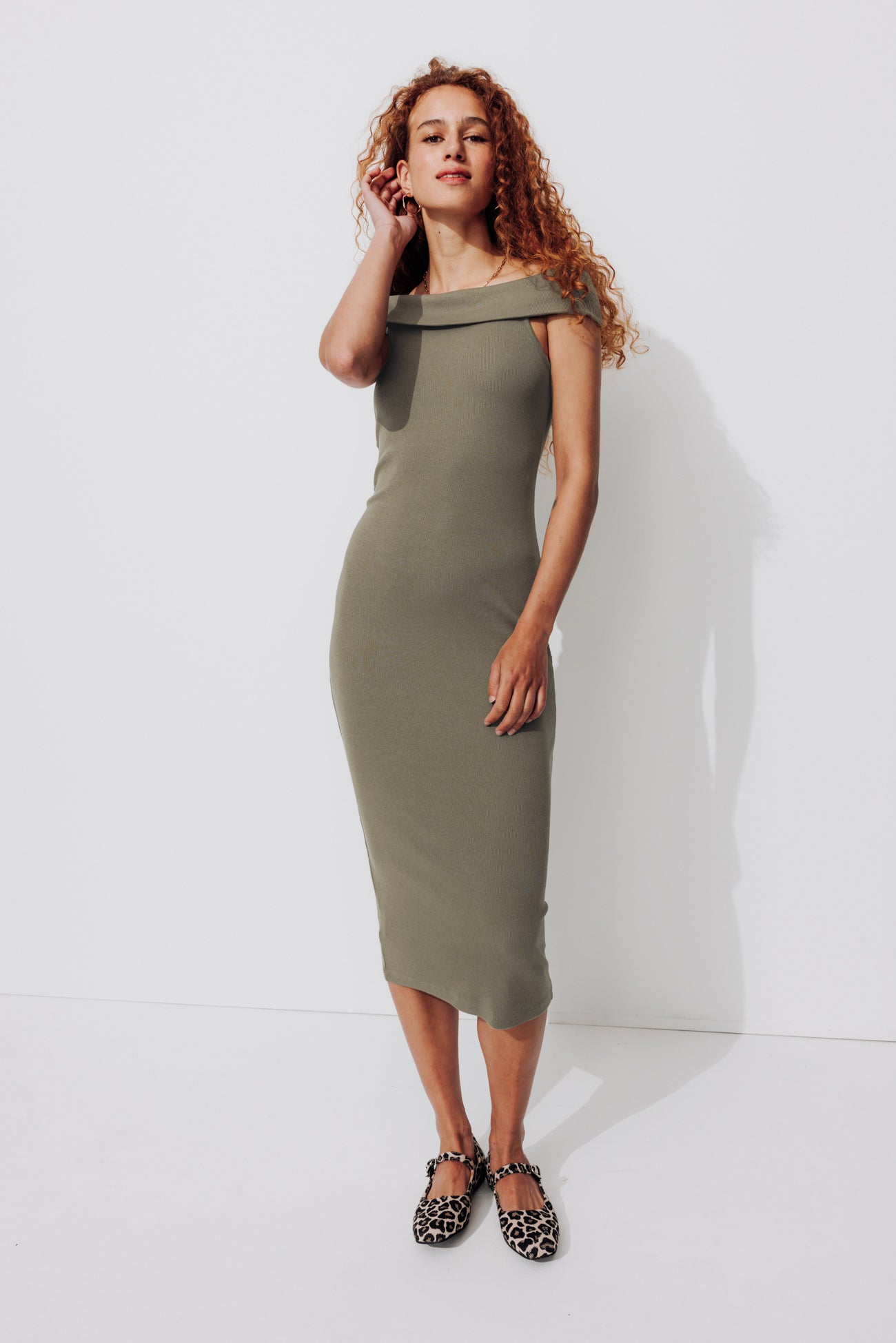 Bardot neckline top - Black