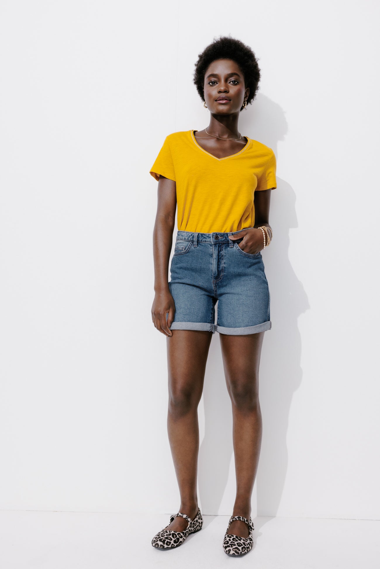 Denim shorts - Medium denim