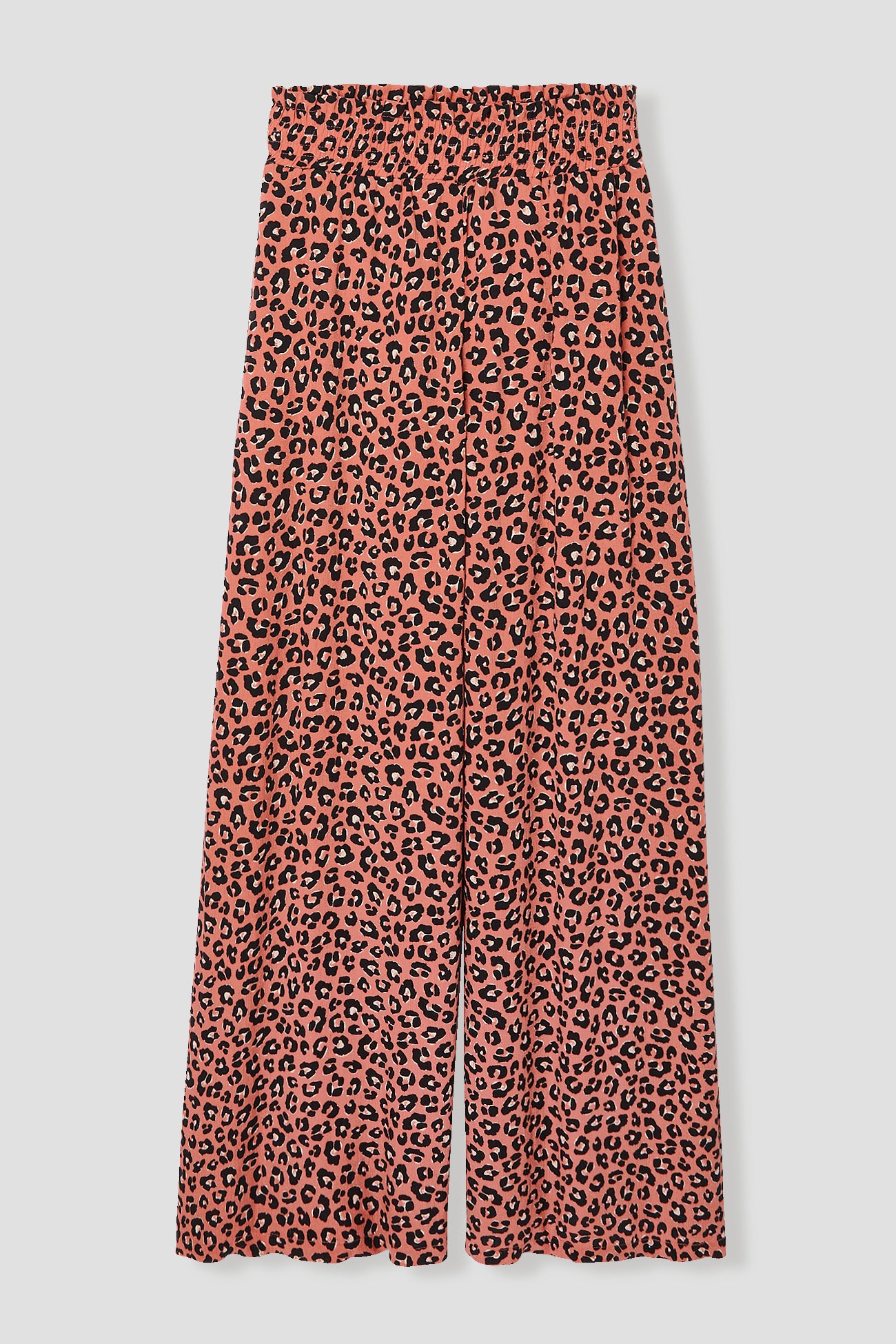 Wideleg patterned trousers - Pink print