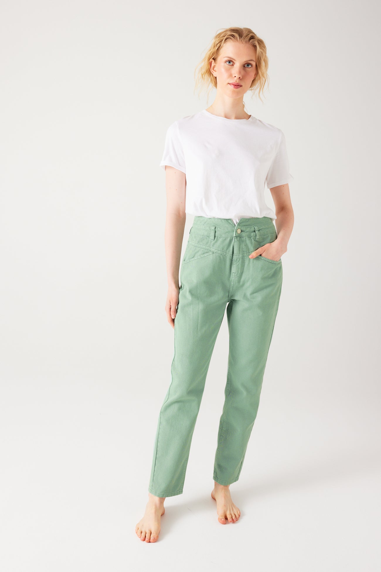 MARCEL coloured jeans - Turquoise