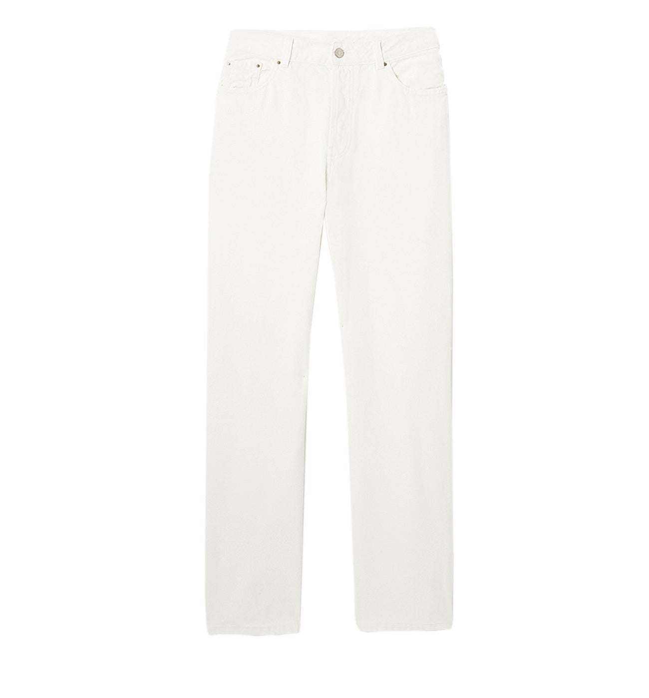 Wideleg baggy trousers - Ecru