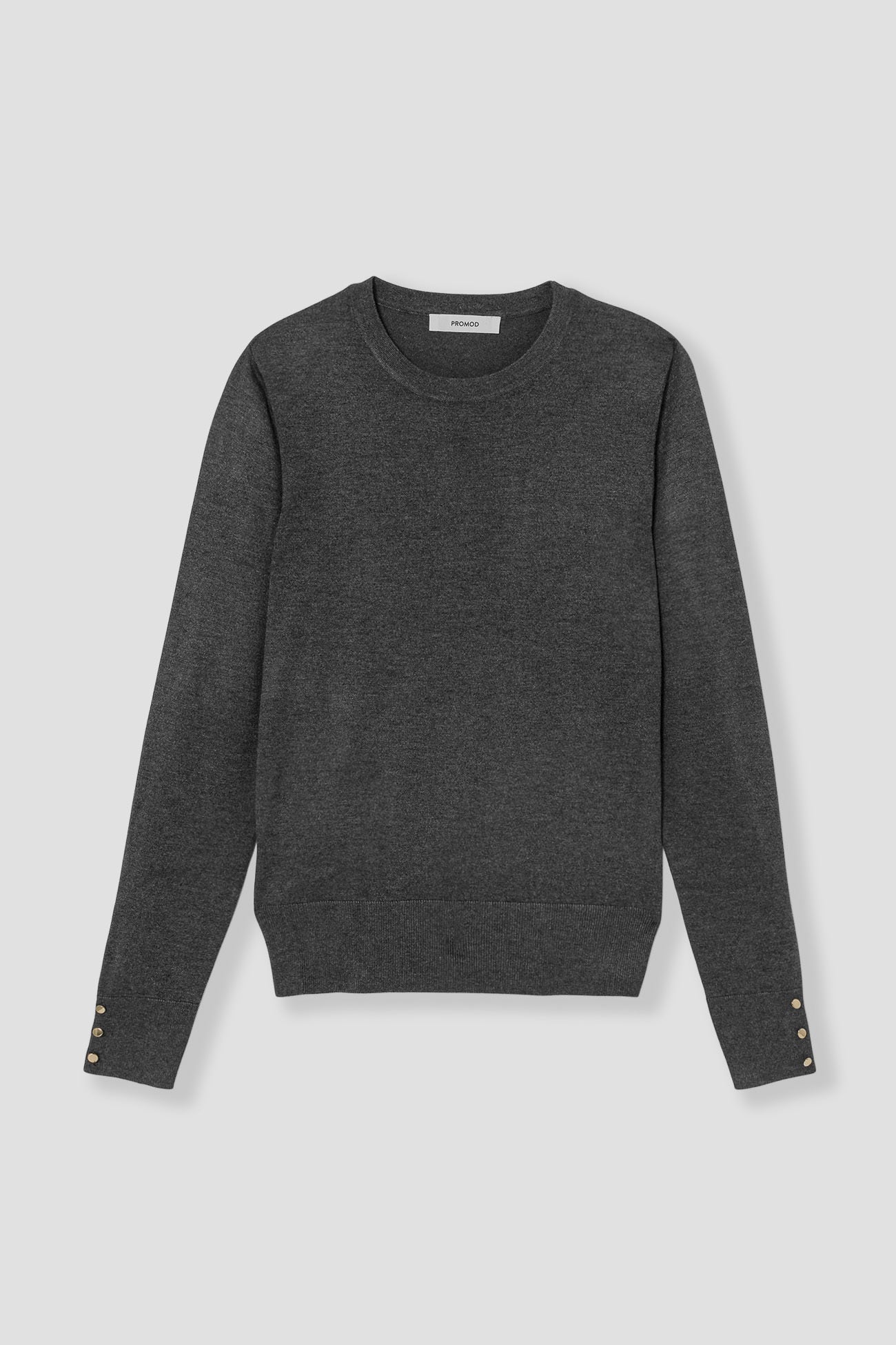 Ecodesign round-neck jumper - Black