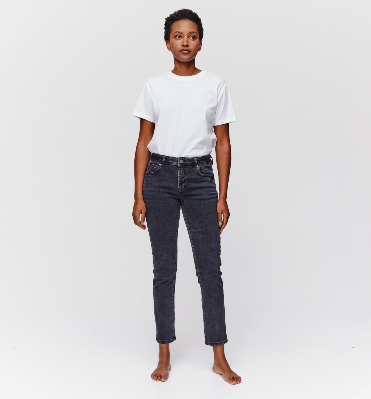 LUCIEN girlfriend jeans - Black