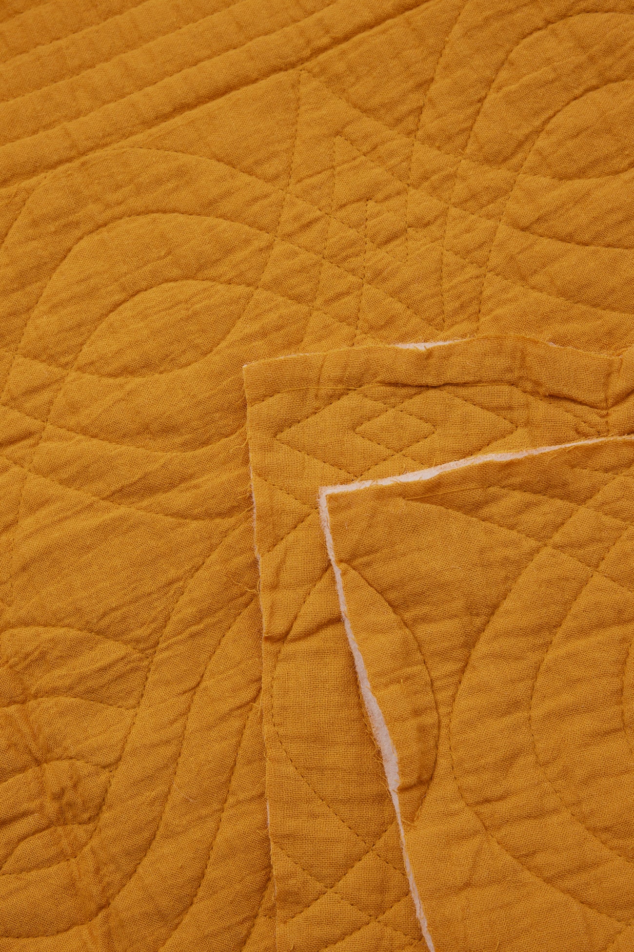 2m padded cotton fabric cut - Camel