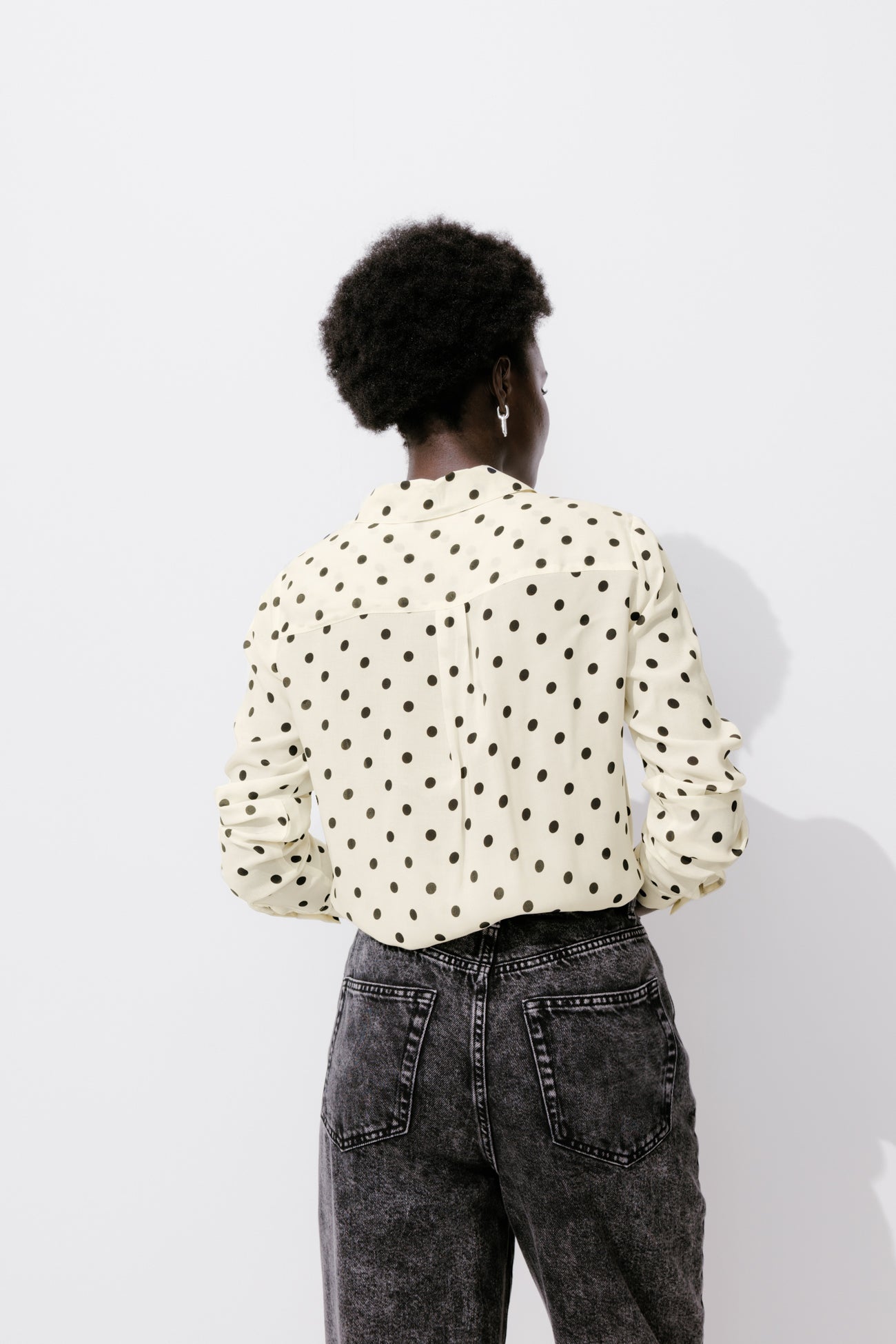 Lightweight shirt - Ecru print