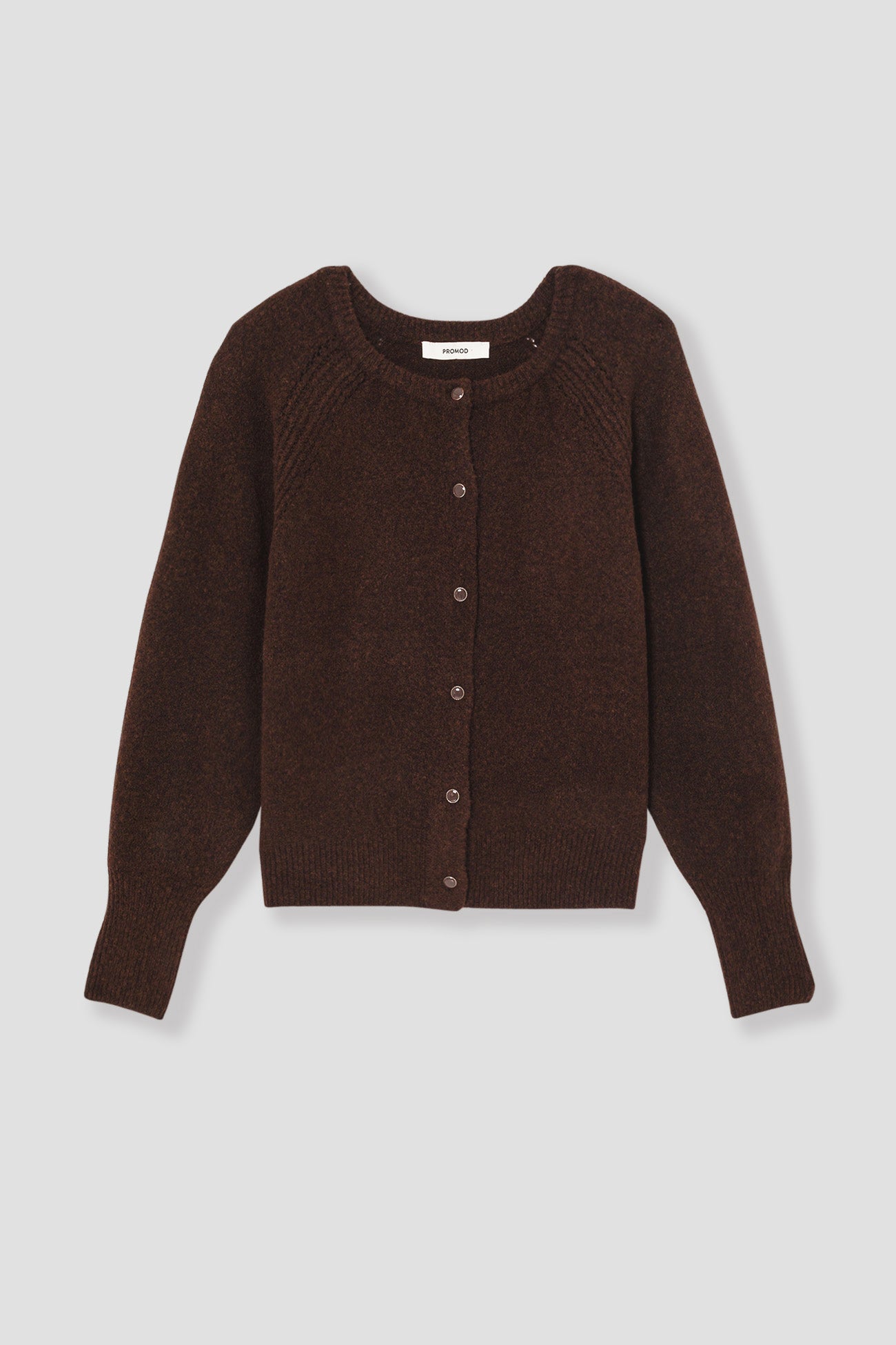 Soft button cardigan - Violet