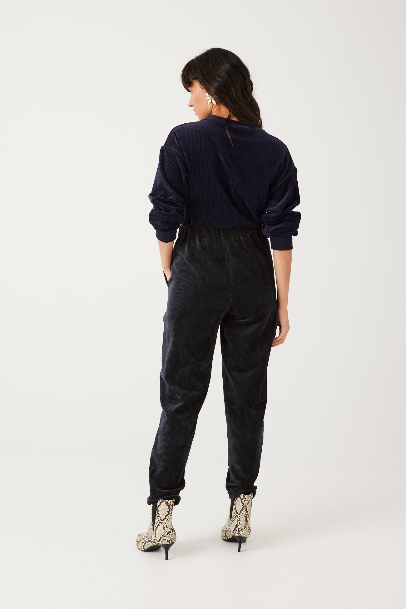 Corduroy trousers - Chestnut brown