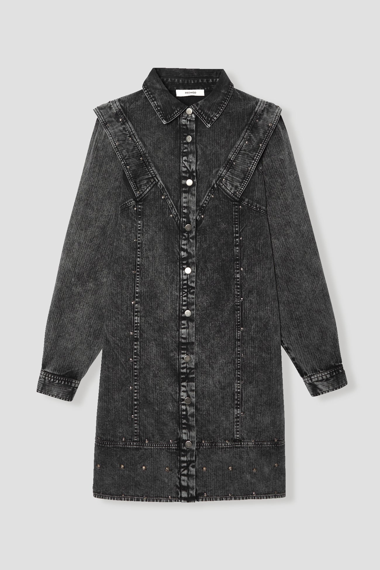 Denim shirtdress - Grey denim