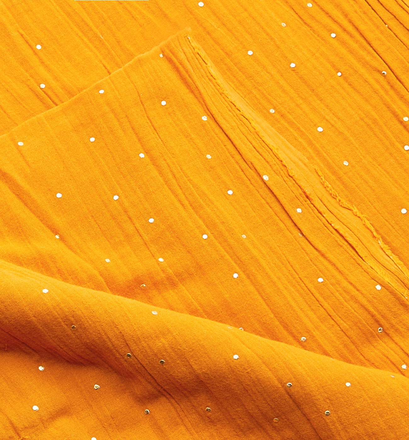 Cotton gauze 2m fabric cut - Saffron