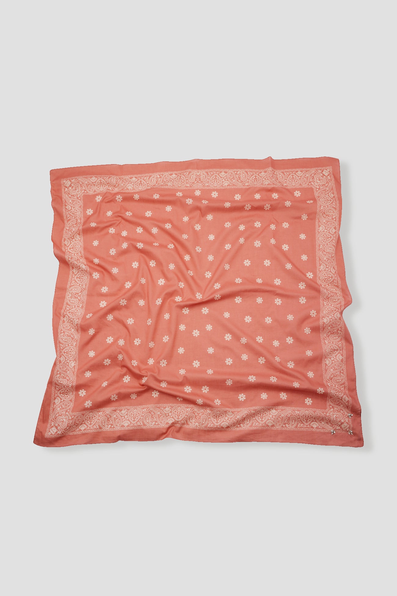 Strass bandana scarf - Old pink