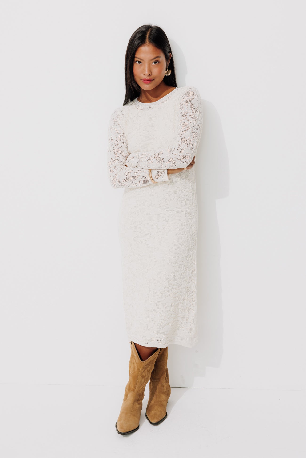 Crochet dress - Ecru