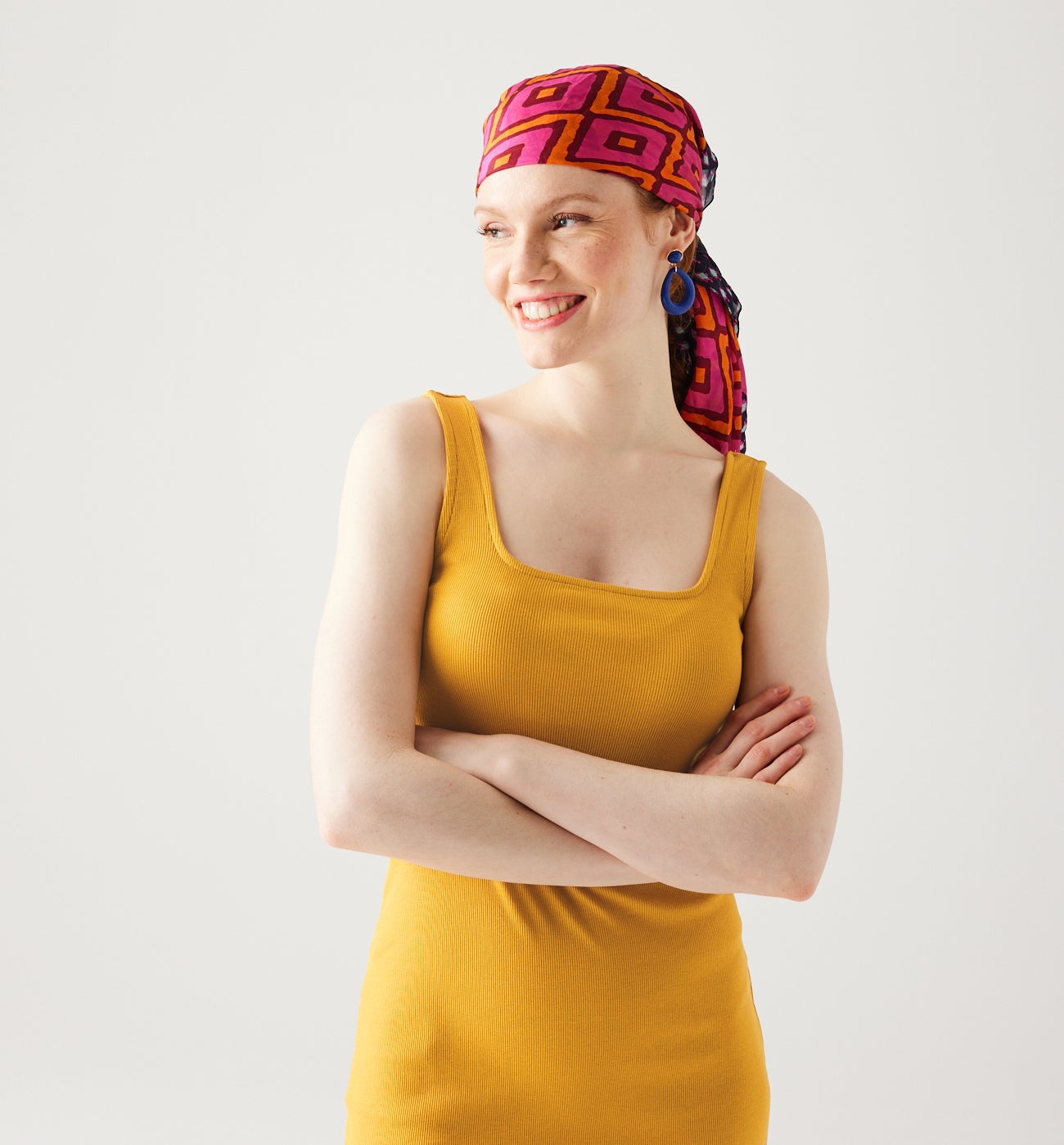 Plain strappy dress - Ochre