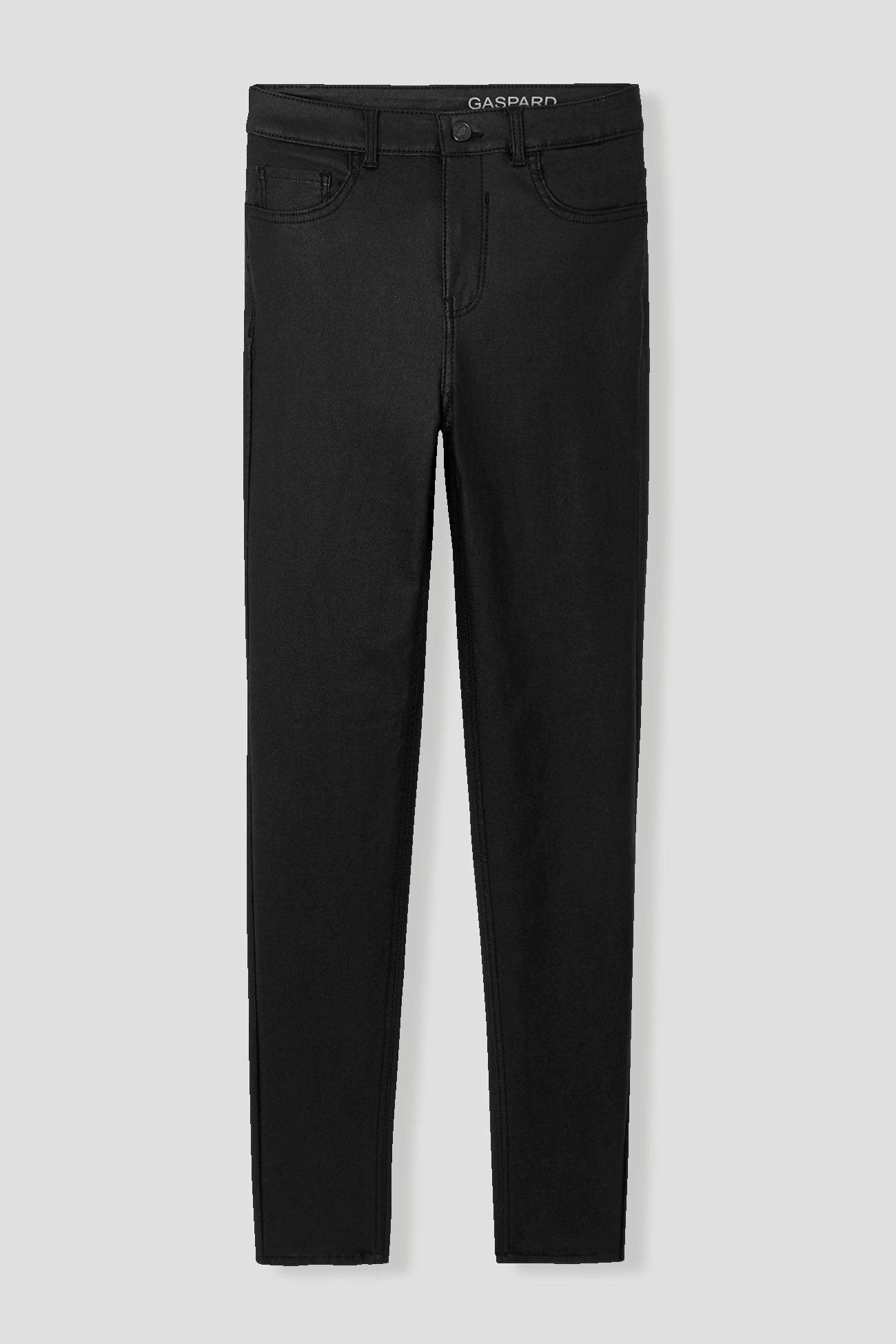 GASPARD coated skinny jeans - Black