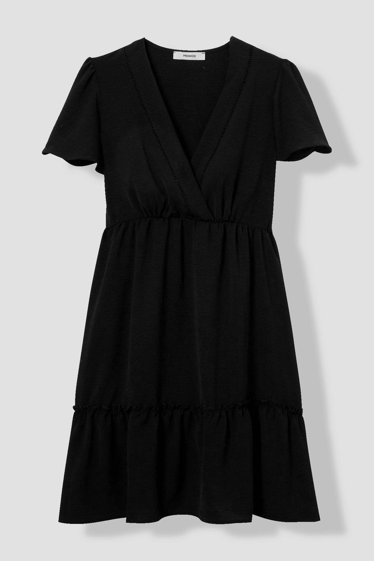 Short frilly dress - Black