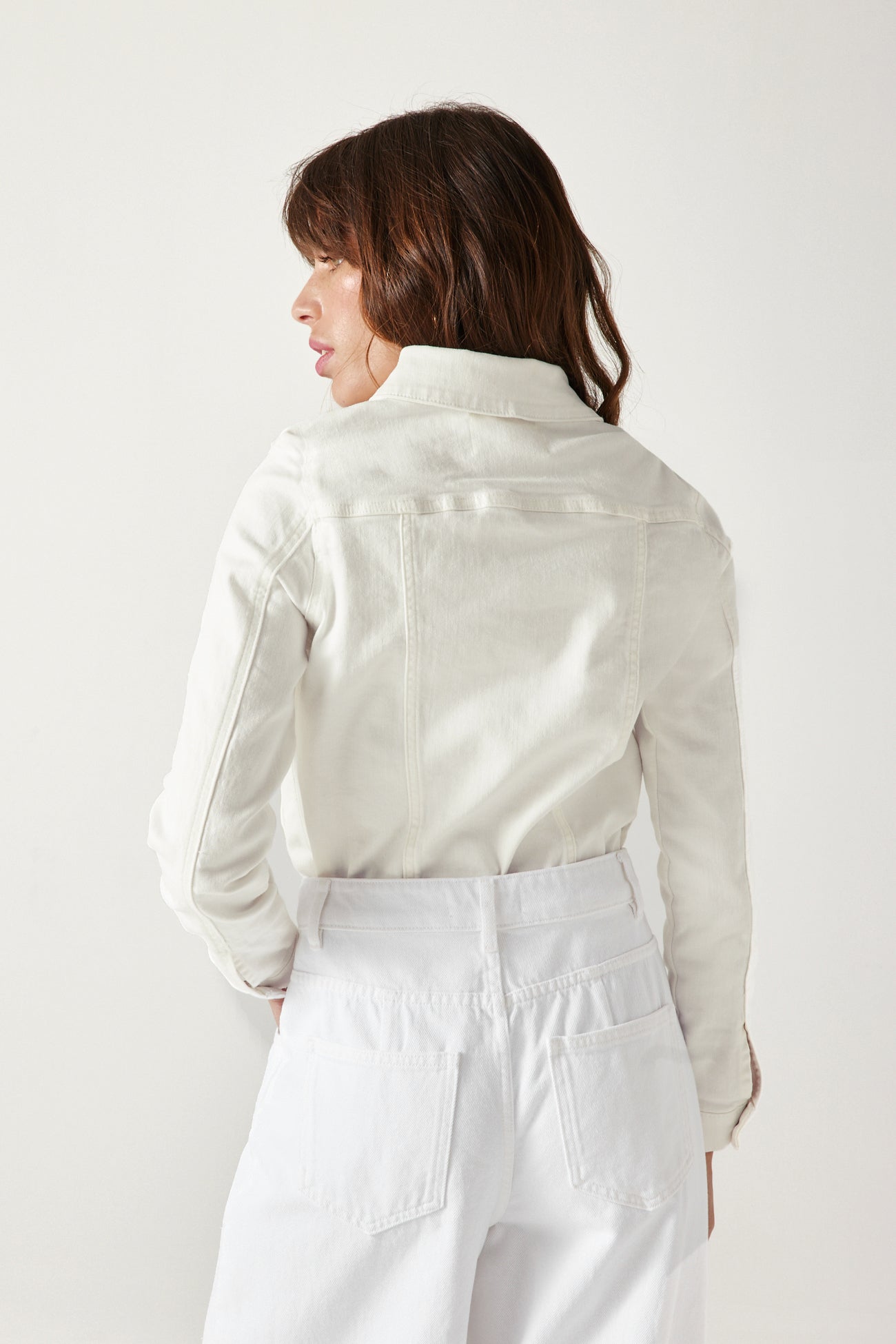 Relaxed denim jacket - Ecru