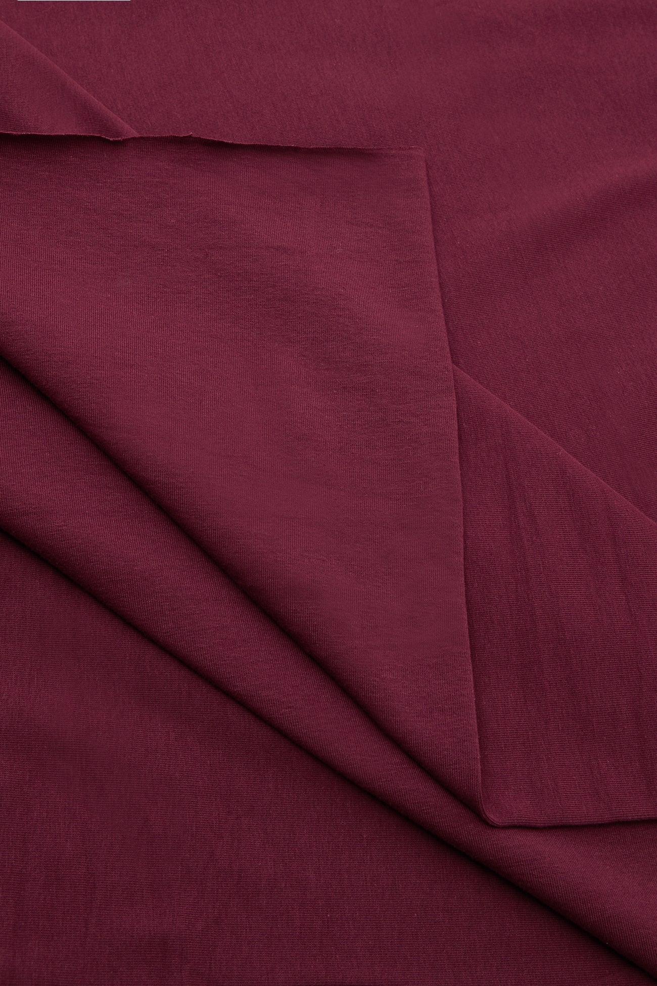 Plain cotton jersey 3m fabric - Bordeaux red