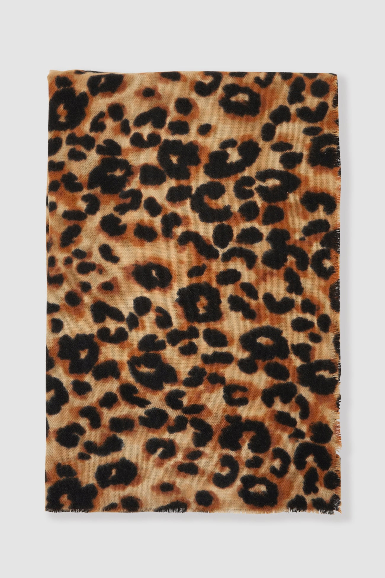 Leopard scarf - Khaki print