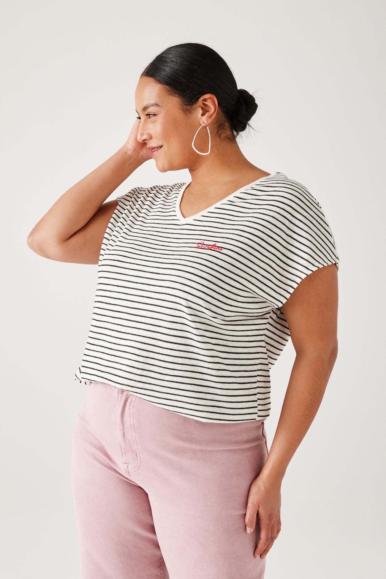 Nautical top - Navy blue stripes