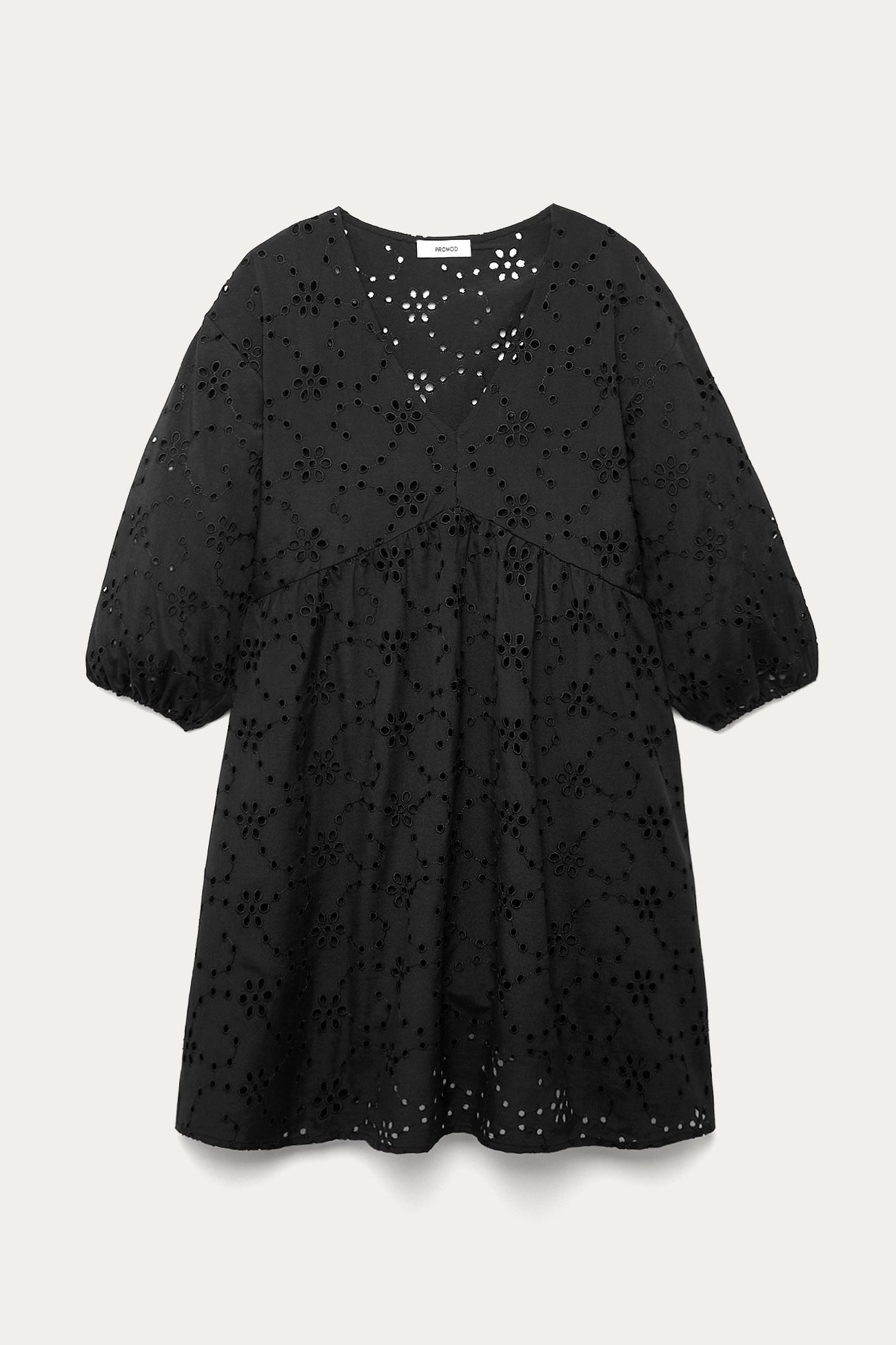Broderie anglaise dress - Black