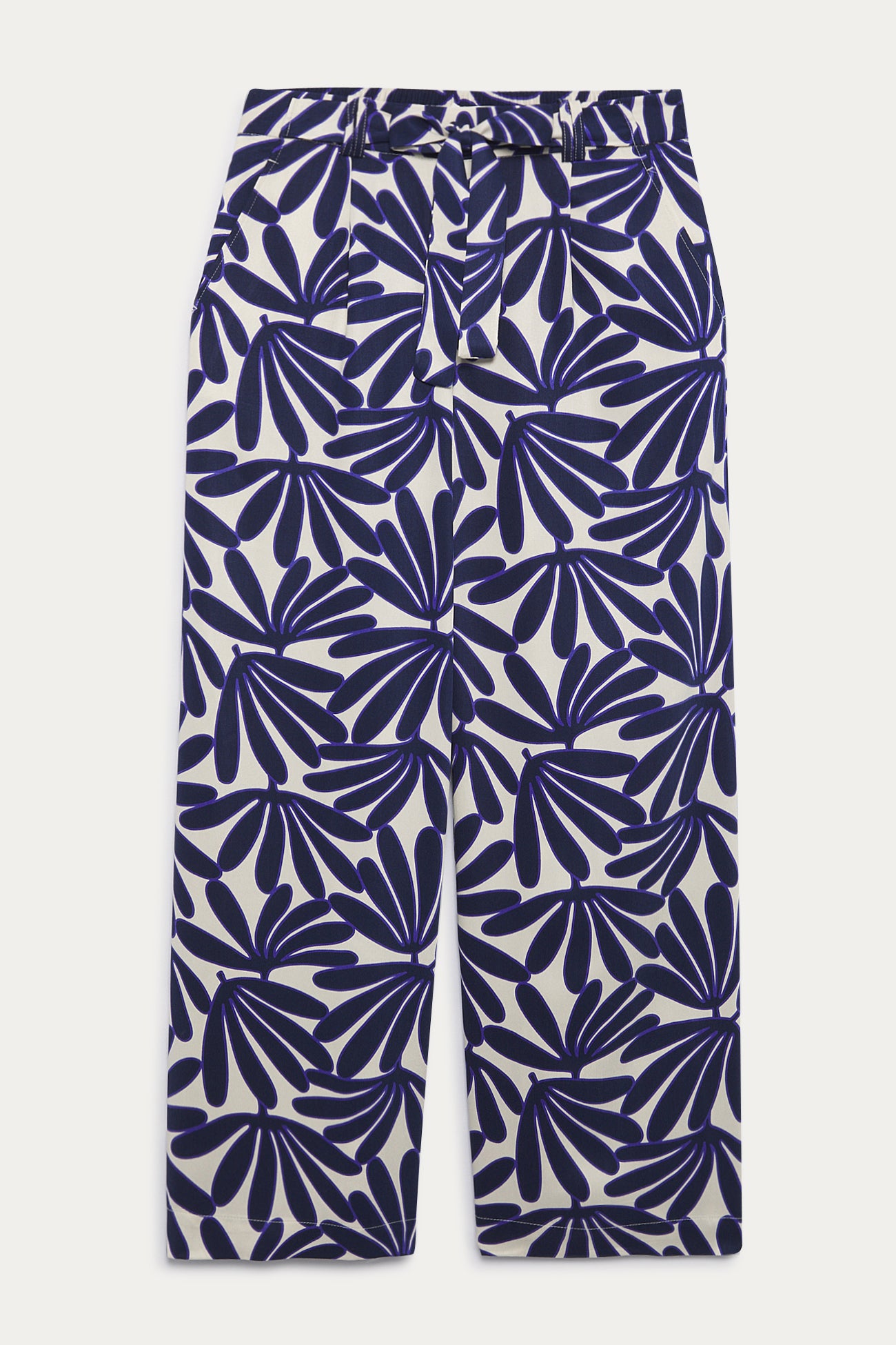 High-waist wideleg trousers - Blue