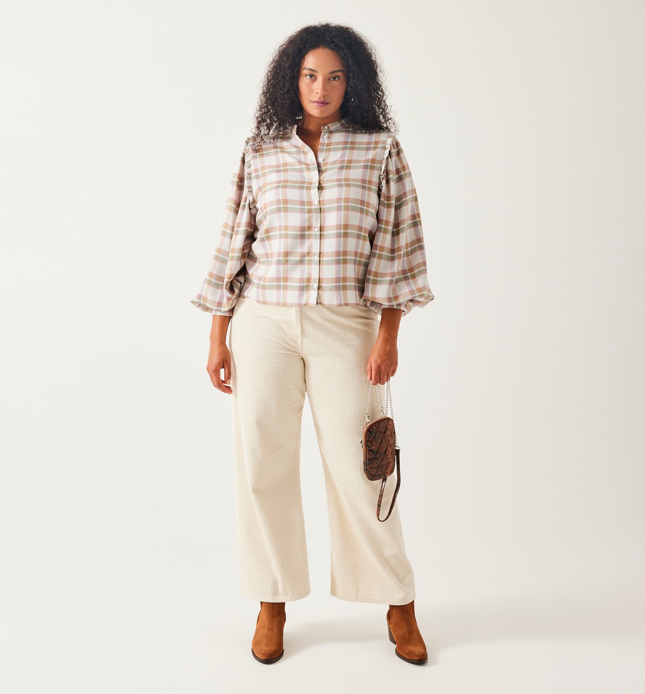 Checked shirt - Ecru checks