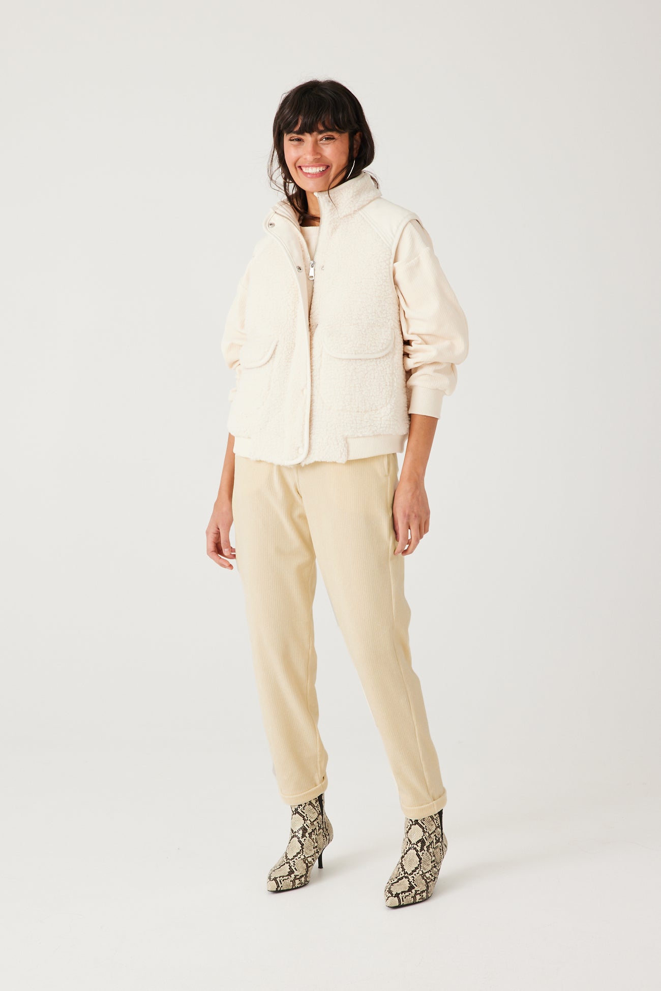 Corduroy trousers - Beige