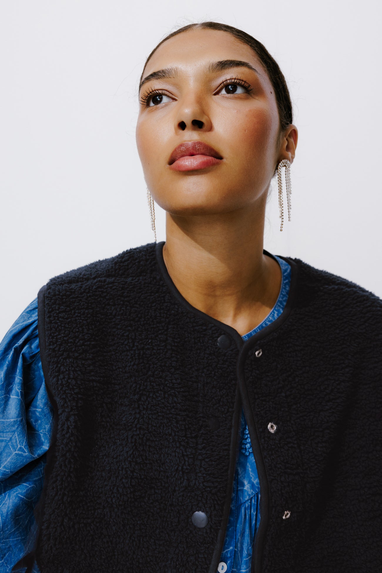 Reversible sleeveless jacket - Beige