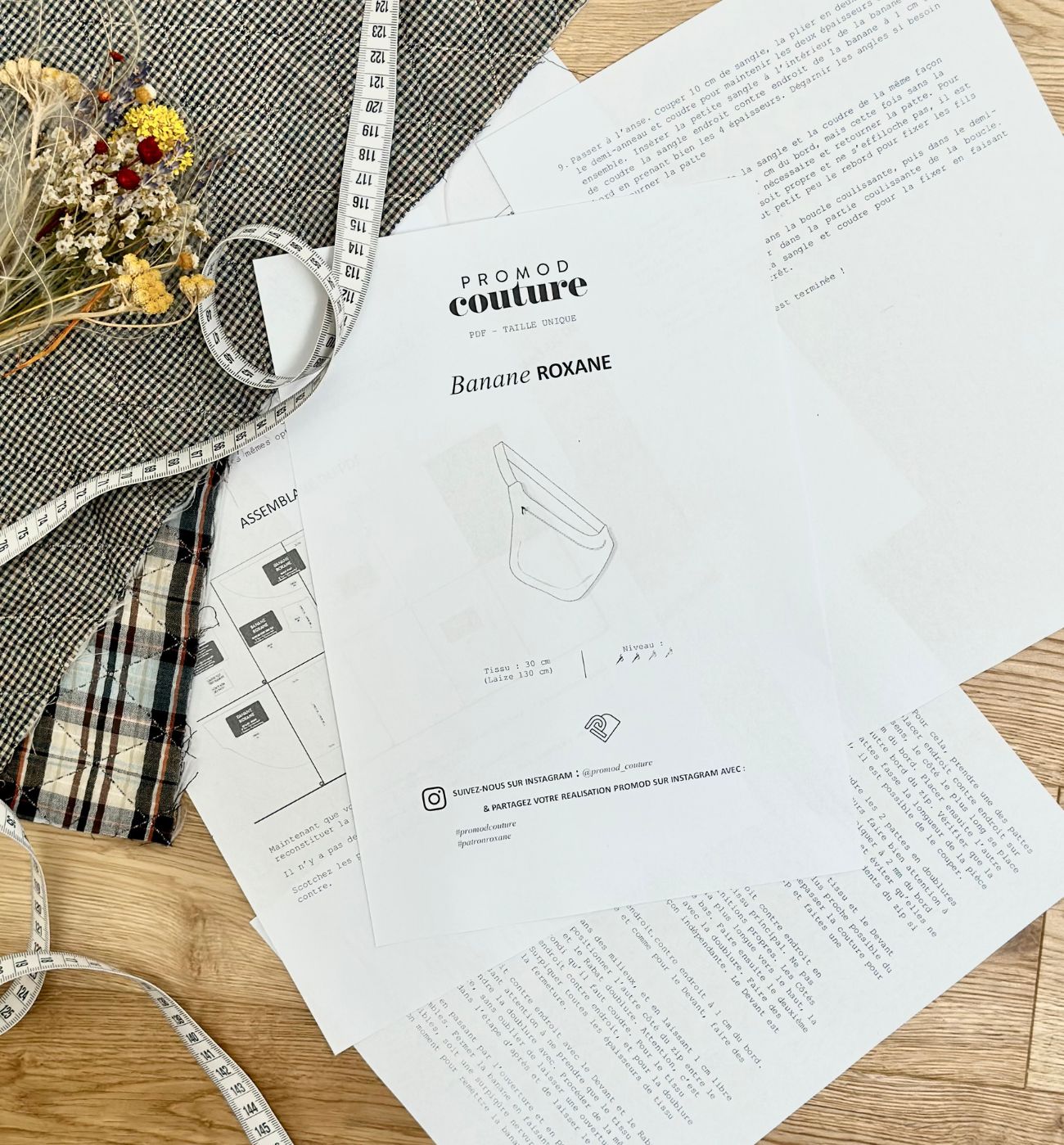 ROXANE bag PDF sewing pattern - Sans coloris