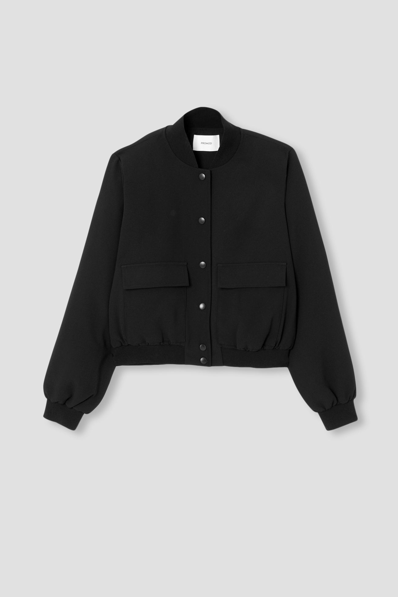 Short teddy jacket - Black