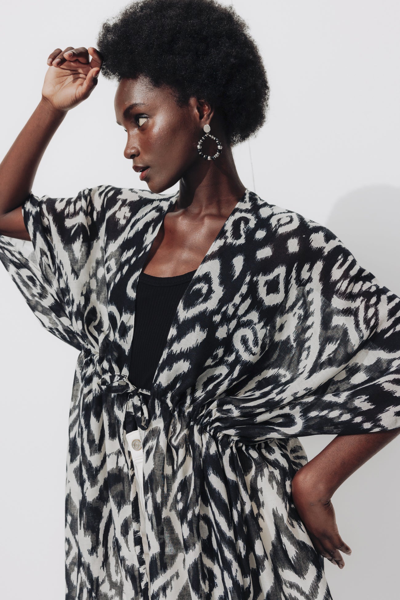 Patterned kimono - Multicolour print