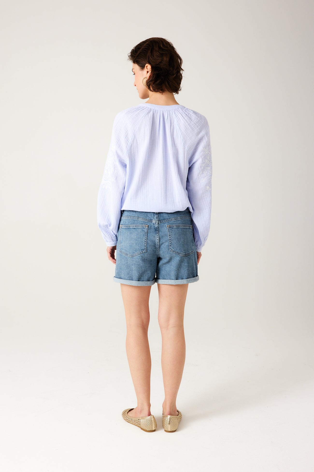 Denim shorts - Black denim